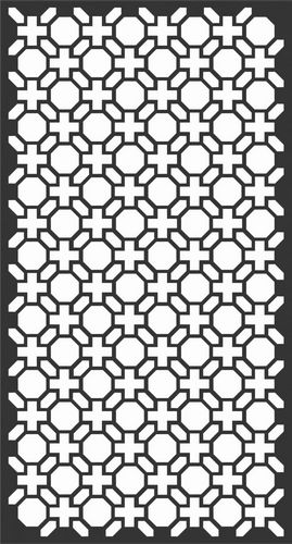 Floral Screen Patterns Design 63 Free DXF File