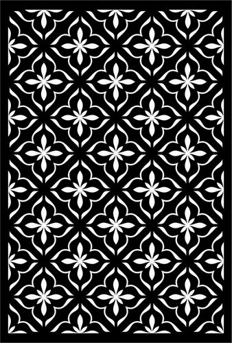 Floral Screen Patterns Design 65 Free DXF File