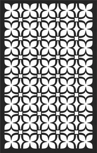 Floral Screen Patterns Design 67 Free DXF File