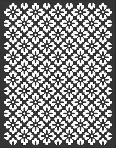 Floral Screen Patterns Design 68 Free DXF File