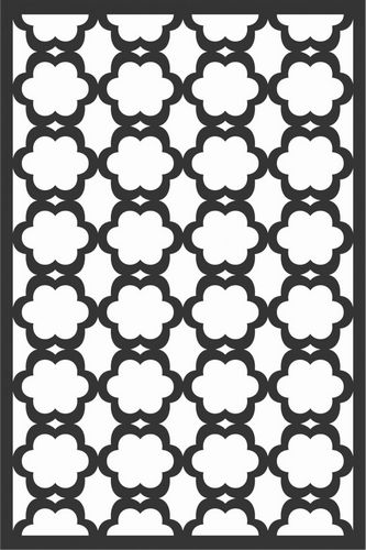 Floral Screen Patterns Design 71 Free DXF File