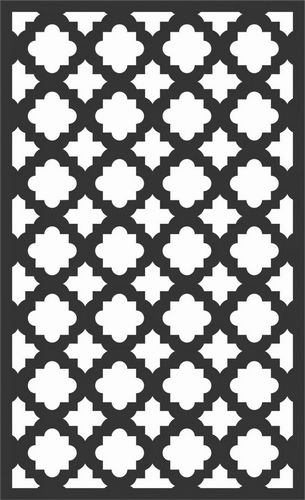 Floral Screen Patterns Design 87 Free DXF File