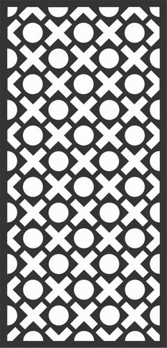 Floral Screen Patterns Design 93 Free DXF File