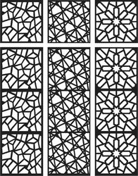 Floral Screen Patterns Design 101 Free DXF File