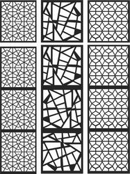 Floral Screen Patterns Design 102 Free DXF File
