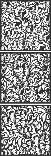 Screen Panel Patterns Seamless 6 Free DXF File