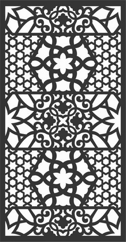 Screen Panel Patterns Seamless 56 Free DXF File