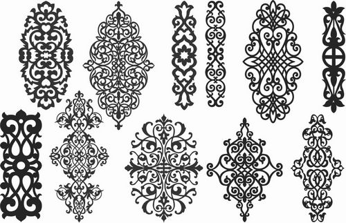 Screen Panel Patterns Seamless 96 Free DXF File