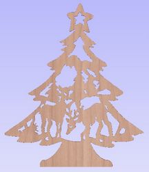 Christmas tree1 Free DXF File