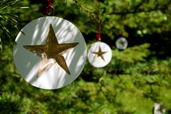 Laser Cut Christmas Ornament Star Free DXF File